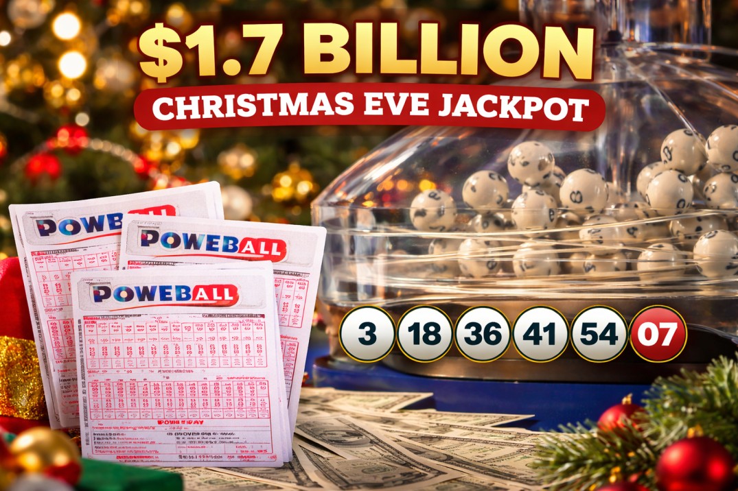 Powerball Christmas Eve Jackpot Estimated at $1.7 Billion, 4th Largest in U.S. Lottery History
