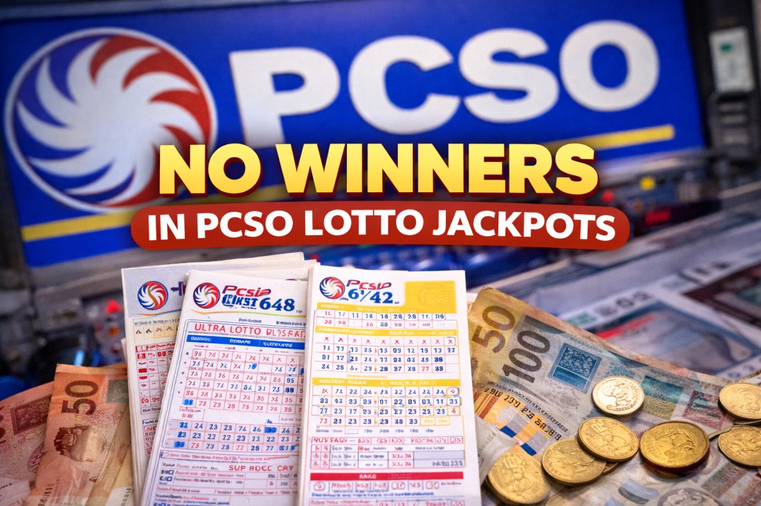 PCSO Reports No Winners in Major Lotto Jackpots Drawn on December 23