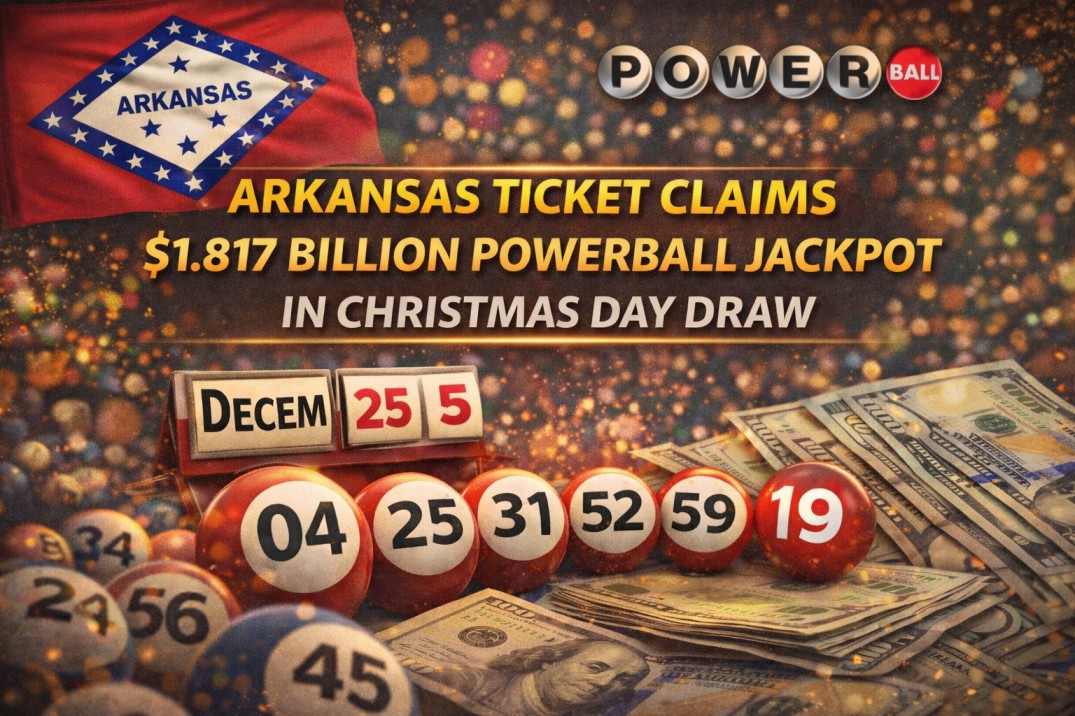 Arkansas Ticket Claims $1.817 Billion Powerball Jackpot in Christmas Day Draw