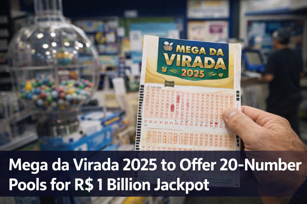 Mega da Virada 2025 to Offer 20-Number Pools for R$ 1 Billion Jackpot