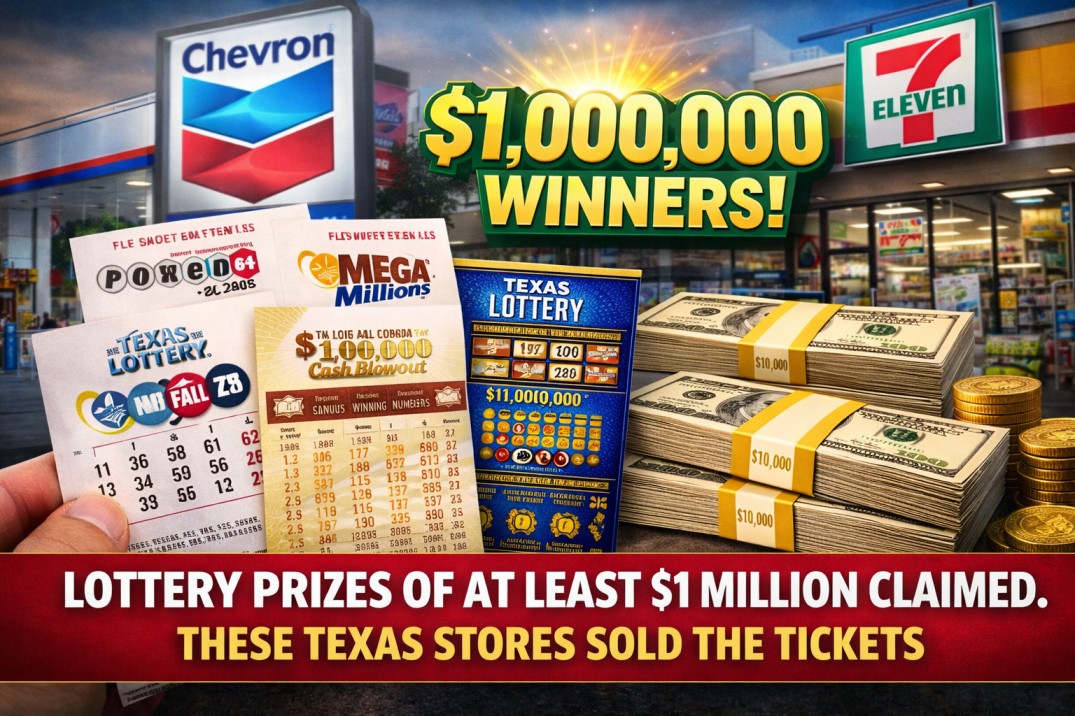 Texas Lottery Results: Lottery Prizes of at Least $1 Million Claimed. These Texas Stores Sold the Tickets