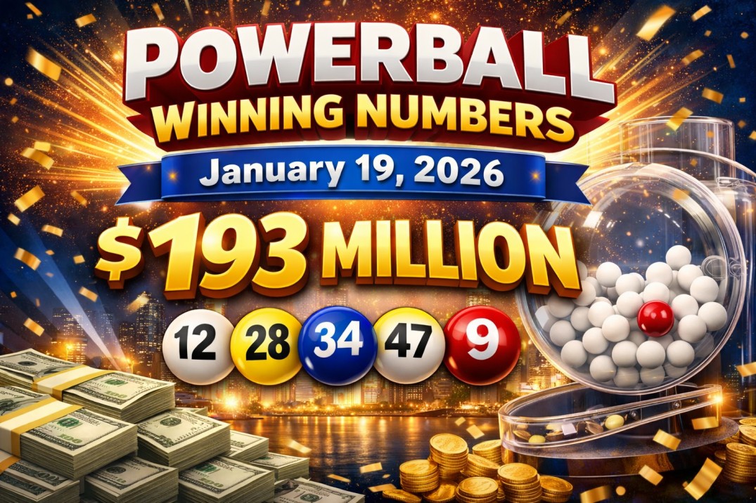 Powerball Winning Numbers for January 19, 2026: Jackpot Touches $193 Million as Results Awaited
