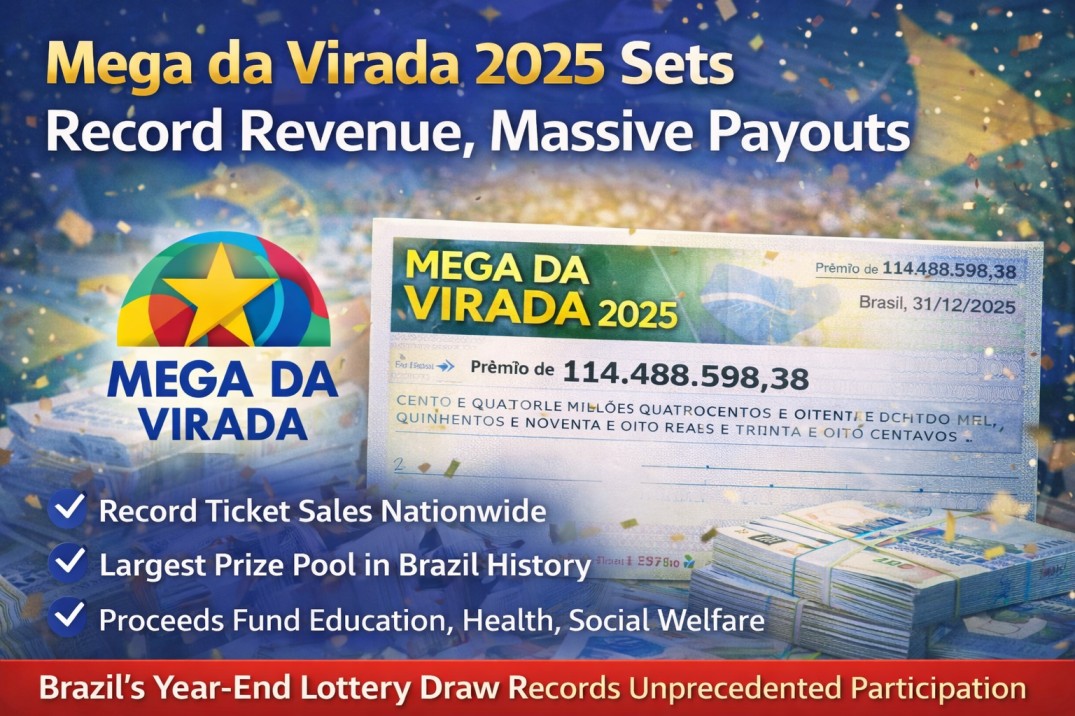 Mega Lottery News: Mega da Virada 2025 Records Historic Revenue and Delivers One of Brazil’s Biggest Ever Payouts