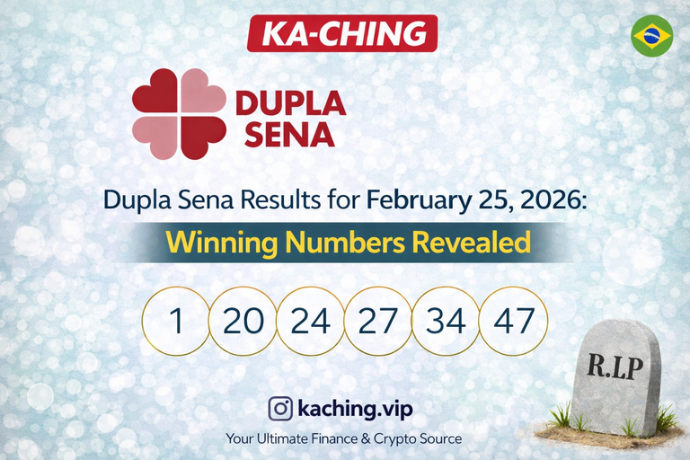 Brazil Dupla Sena Results for February 25, 2026: Winning Numbers Revealed