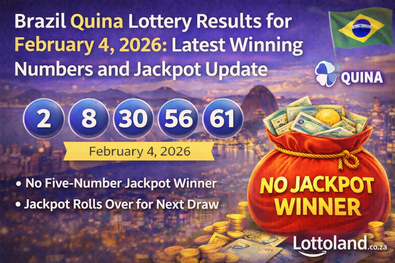 Brazil Quina Lottery Results for February 4, 2026: Latest Winning Numbers and Jackpot Update