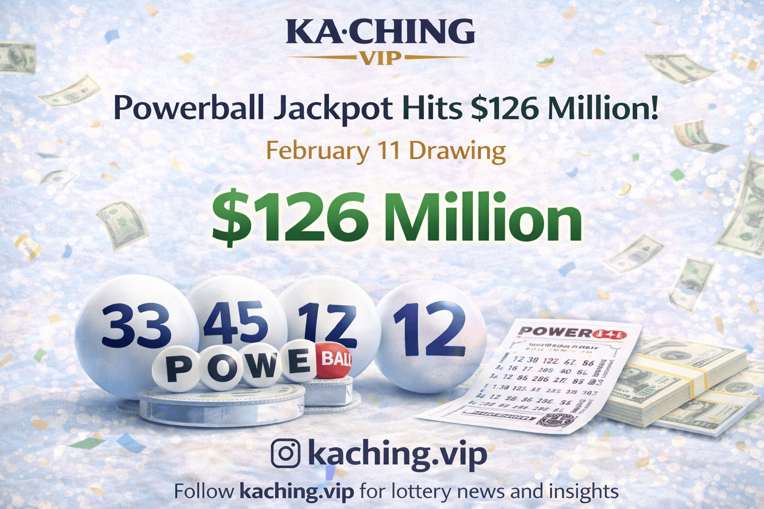 Powerball Jackpot Climbs to $126 Million Ahead of February 11, 2026 Drawing