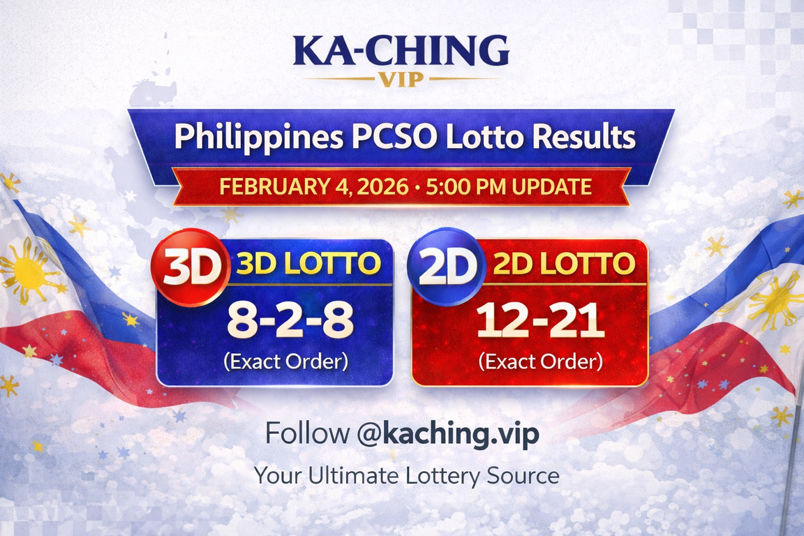 February 4, 2026 Philippines Lotto PCSO 5 PM Results Announced