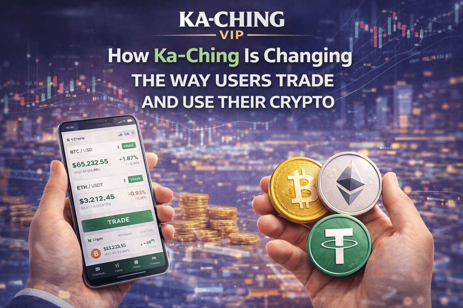 How Crypto Holders Can Trade Crypto and Play Lottery Games on KACHING