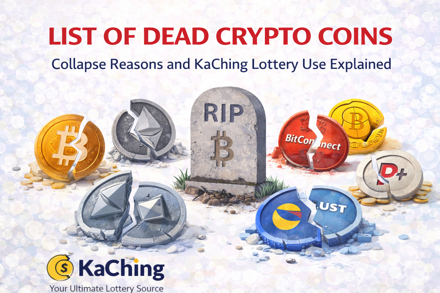 List of Dead Crypto Coins: Why They Died and How KaChing Accept Them