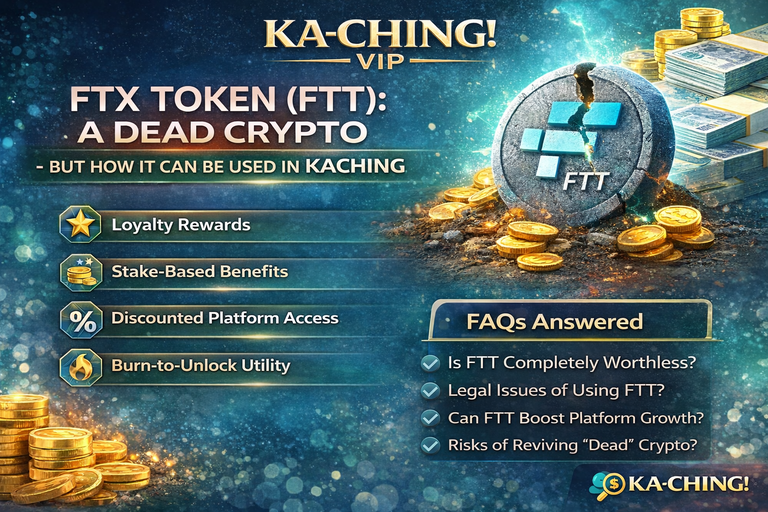 FTX Token (FTT) A Dead Crypto: But How It Can Be Used in Kaching