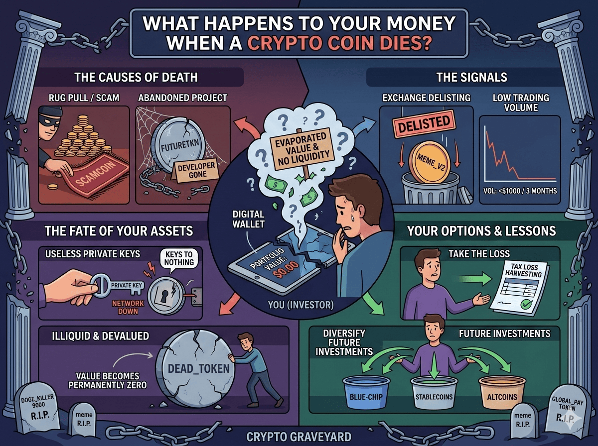 What Happens to Your Money When a Crypto Coin Dies?