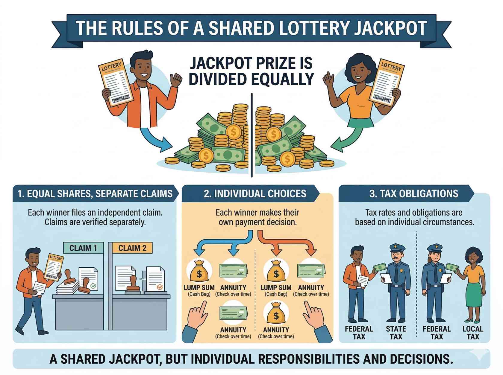 What Happens If Two People Win the Same Lottery Jackpot