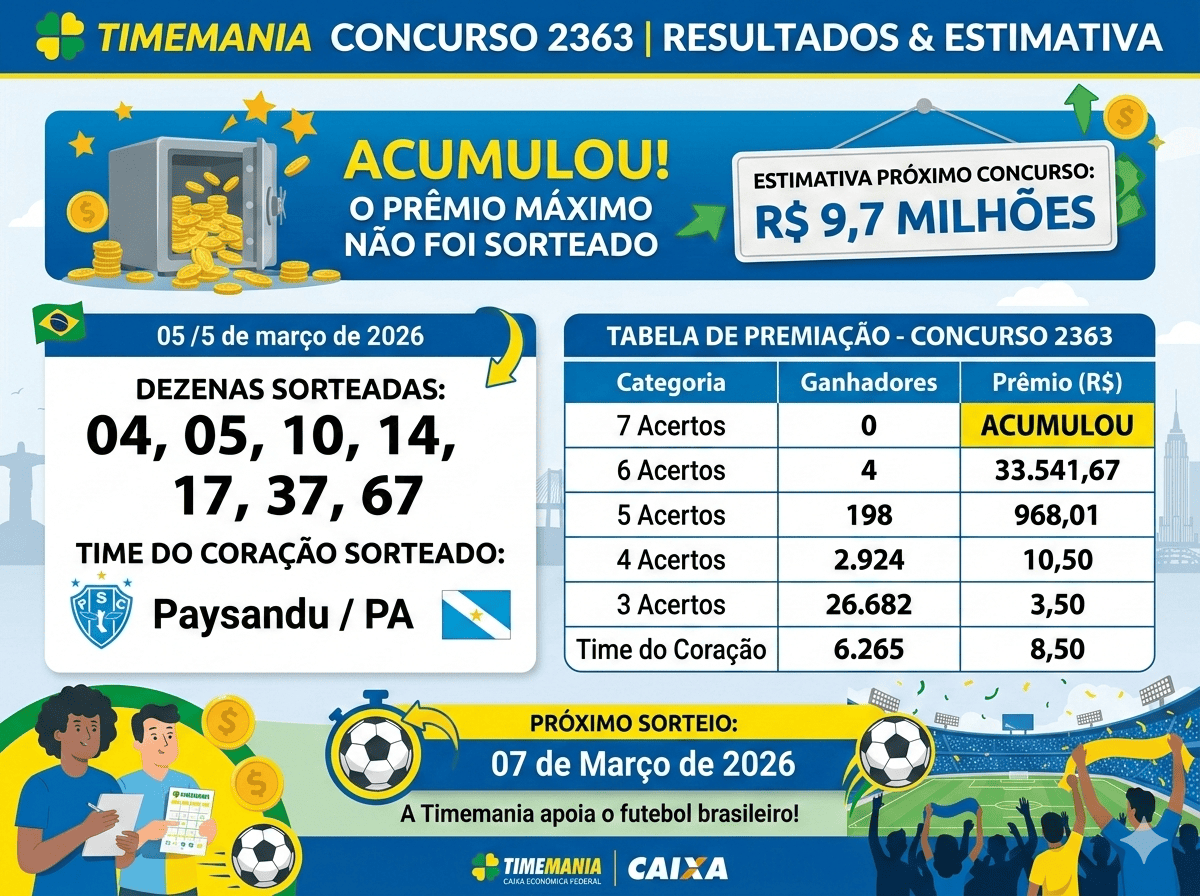 Timemania Contest 2363 Results: Winning Numbers Revealed as Jackpot Rolls Over