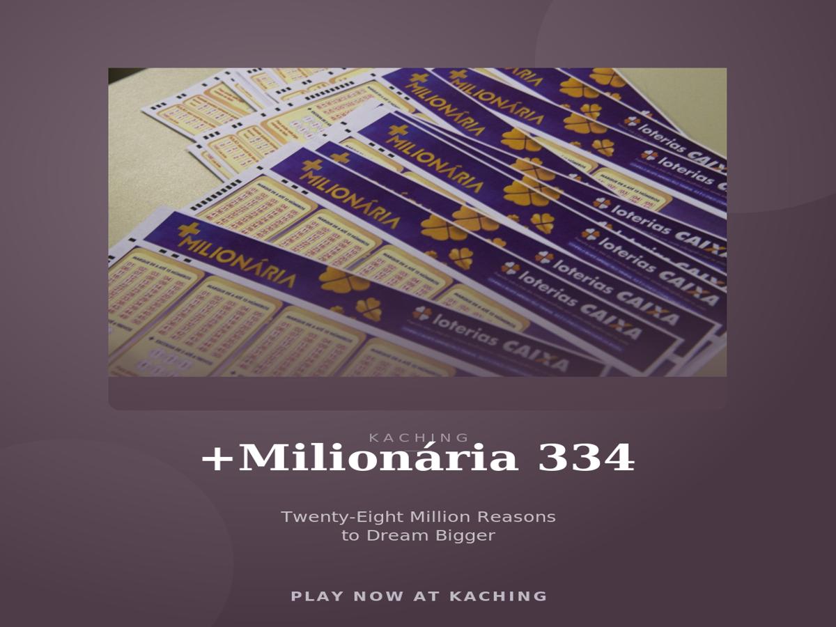 Brazil +Millionaire Lottery Results Contest 334 – See the Winning Numbers from 04/03/2026